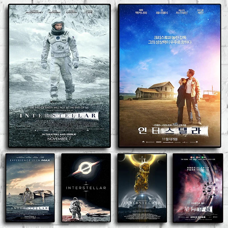 Classic Hot Movie Interstellar Art Home Wall Decoration Quality Canvas Poster Aesthetics Living Bar cafe Posters Wall Picture Classic Hot Movie Interstellar Art Home Wall Decoration Quality Canvas Poster Aesthetics Living Bar cafe Posters Wall Picture